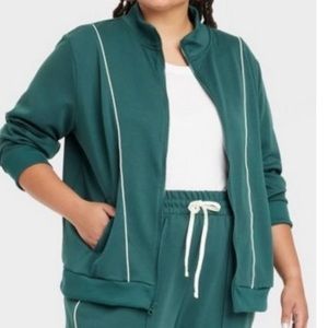 NEW Ava & Viv Plus Size Zip-up Track Jacket Size 3X
